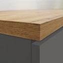 Mueble de cocina moderno con 2 cajones especieros 30x60x164,5 Trym 