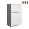 Set de muebles cubre nevera empotrado y especiero cocina lineal Fist Modelo