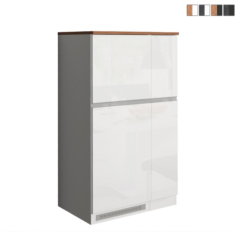 Set de muebles cubre nevera empotrado y especiero cocina lineal Fist Promoción