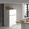 Set de muebles cubre nevera empotrado y especiero cocina lineal Fist Descueto