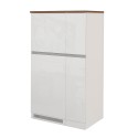 Set de muebles cubre nevera empotrado y especiero cocina lineal Fist 