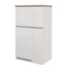 Set de muebles cubre nevera empotrado y especiero cocina lineal Fist 