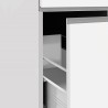 Set de muebles para cubrir frigorífico empotrable y porta especias para cocina lineal Fist. 