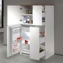 Set de muebles cubre nevera empotrado y especiero cocina lineal Fist 
