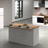 Isla central 3 puertas para cocina moderna 155x90x90cm con mesa Deaton Descueto
