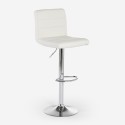 Taburete giratorio moderno de cuero sintético para barra de cocina Pomona Elección
