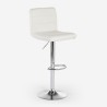 Taburete giratorio moderno de cuero sintético para barra de cocina Pomona Elección