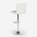 Taburete giratorio moderno de cuero sintético para barra de cocina Pomona Medidas