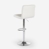 Taburete giratorio moderno de cuero sintético para barra de cocina Pomona Medidas