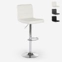 Taburete giratorio moderno de cuero sintético para barra de cocina Pomona Venta