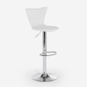 Taburete de bar cocina giratorio elegante diseño moderno ajustable Folks Stock