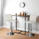 Taburete giratorio moderno de cuero sintético para barra de cocina Pomona Descueto