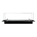 Quemador de bioetanol de mesa moderno con cristales Athos Stock