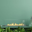 Quemador de mesa moderno de bioetanol para chimenea con vidrios Athos. Venta