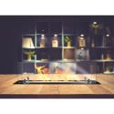 Quemador de bioetanol de mesa moderno con cristales Athos Modelo