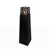 Chimenea de bioetanol para jardín exterior diseño de columna Vulcano Descueto