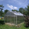 Invernadero de jardín aluminio policarbonato 220 x 150-220-290 x 205 h Sanus M Catálogo