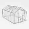 Invernadero de jardín policarbonato aluminio 220 x 360-430-500 x 205 h Sanus L Promoción