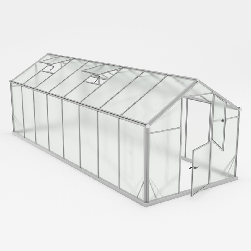 Sanus XL invernadero exterior policarbonato 220 x 570-640 x 205 h