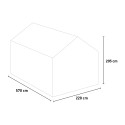 Sanus WXL Invernadero policarbonato exterior 290 x 570-640 x 220 h