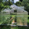 Invernadero de jardín de aluminio y policarbonato 290 x 360-430-500 x 220 h Sanus WL Características