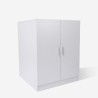 Mueble cubrelavadora secadora 2 puertas blanco 71 x 71 x 91,5 cm Ceresio Venta