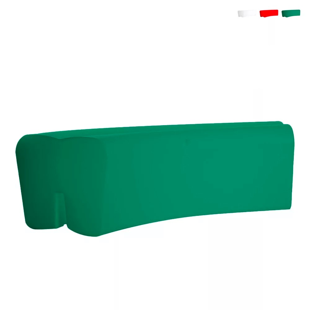 Banco para jardín exterior modular en polietileno Arkema Althea
