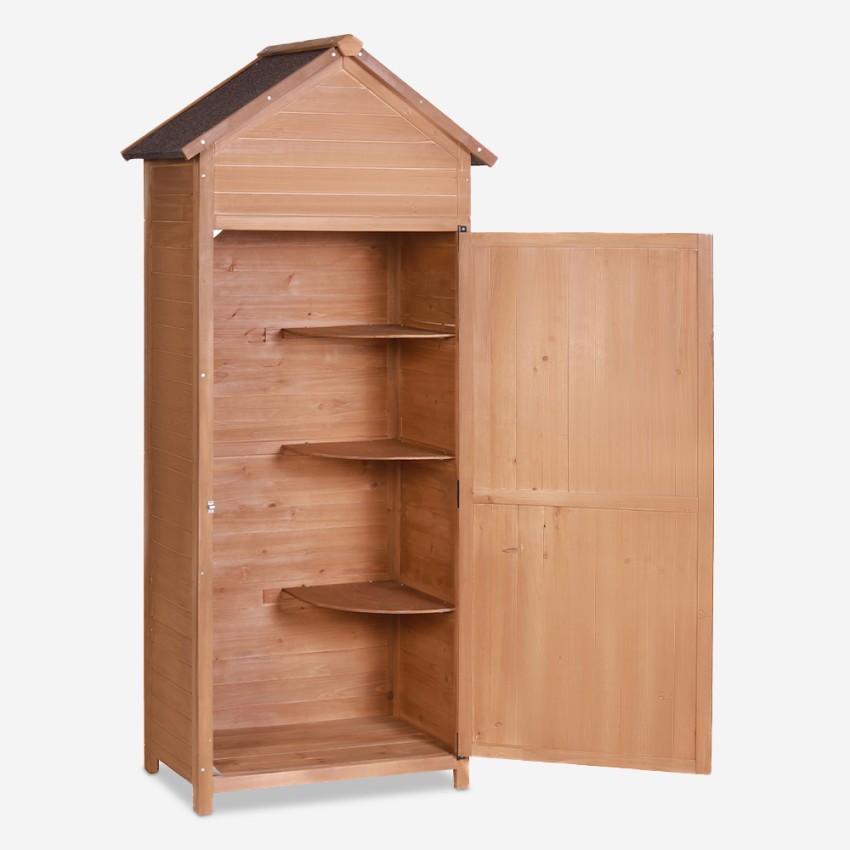 Smew caseta armario exterior de madera para herramientas de jardín