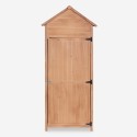Caseta de jardín armario portaherramientas de madera con 3 estantes Scoter Rebajas
