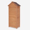 Caseta de jardín armario portaherramientas de madera con 3 estantes Scoter Oferta