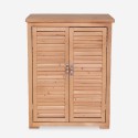 Armario de madera para jardín exterior de 2 puertas 69x43x88 cm Pintail Venta