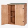 Armario de almacenamiento de herramientas de jardín caseta de madera con 2 puertas Shelduck Catálogo