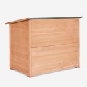 Baúl de jardín contenedor de madera para herramientas 122x77x97 cm Scaup Elección