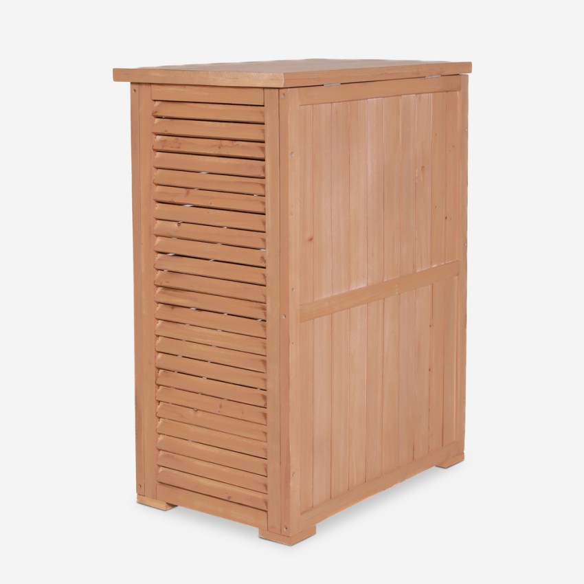 Armario de madera para jardín exterior de 2 puertas 69x43x88 cm