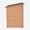 Baúl de jardín contenedor de madera para herramientas 122x77x97 cm Scaup Modelo