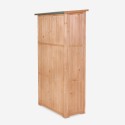 Armario de almacenamiento para jardín 87x45x160 cm de madera con 2 puertas Mallard Elección