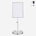Pizarra magnética para imanes 100 x 70 cm giratoria con ruedas Stephen Promoción