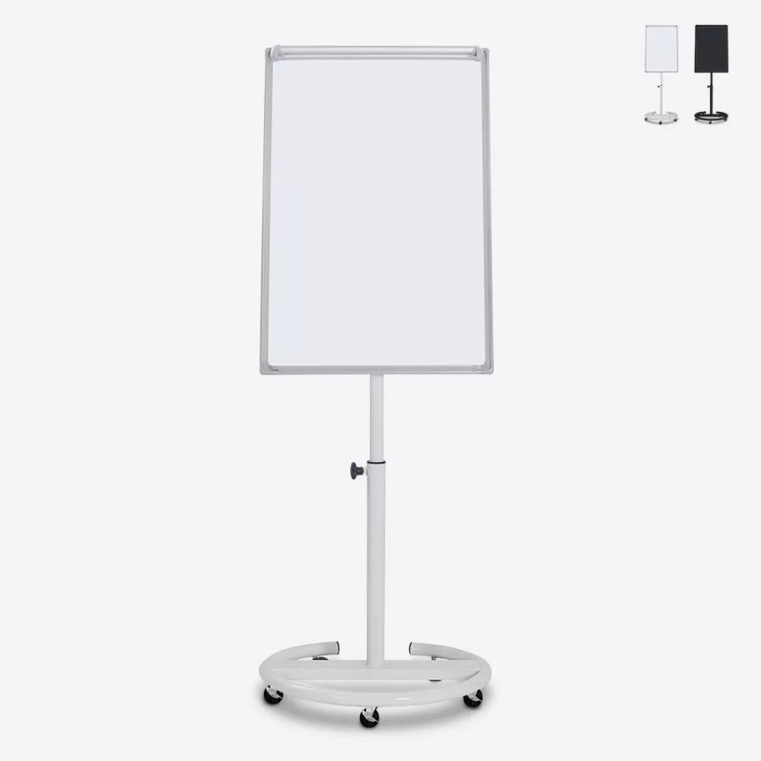 Pizarra magnética para imanes 100 x 70 cm giratoria con ruedas Stephen Promoción
