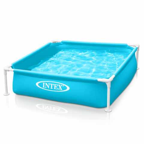 Intex 57173 piscina cuadrada Mini Frame para niños y perros