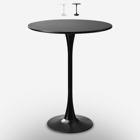 Mesa alta para taburetes de diseño estilo Tulipán redonda 70 cm Gerbys+ Promoción