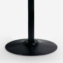 Mesa de comedor redonda moderna Tulipán negra 120 cm Blackwood+ Rebajas