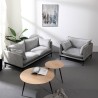Sofá para el salón de 2 plazas moderno de tela gris tapizado Bonn Catálogo
