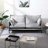 Sofá para el salón de 2 plazas moderno de tela gris tapizado Bonn Venta