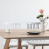 Mesa de comedor y cocina rectangular de madera 120x80 cm blanca Ennis Descueto