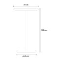 Mesa alta para taburetes de bar cuadrada 60x60 cm estilo moderno Arven Elección
