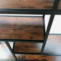 Librería de pared hierro y madera diseño industrial 100x30x180 h Fravit Modelo