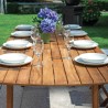 Mesa de madera extensible para jardín y exterior 180-240 cm Munroe Venta