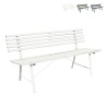 Banco de 3 plazas para jardín y exterior clásico de hierro 150x57x76 cm Iven Oferta