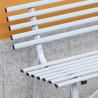 Banco de 3 plazas para jardín y exterior clásico de hierro 150x57x76 cm Iven Stock