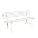 Banco de 3 plazas para jardín y exterior clásico de hierro 150x57x76 cm Iven Características